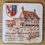 Coaster of Darwin College Cambridge