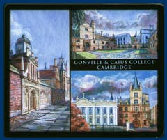 Mouse mat of Gonville & Caius College, Cambridge