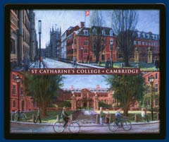 Mouse mat of St Catharine's College, Cambridge