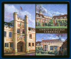 Mouse mat of Christ's College, Cambridge