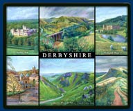 Mouse mat of the Peak District in Derbyshire