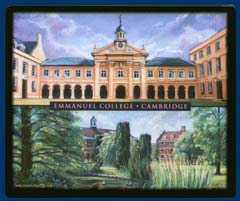 Mouse mat of Emmanuel College, Cambridge