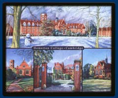 Mouse mat of Homerton College, Cambridge