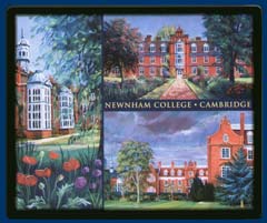 Mouse mat of Newnham College, Cambridge