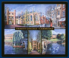 Mouse mat of Trinity College, Cambridge