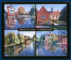 Mouse mat of Trinity Hall, Cambridge