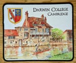 Mouse mat of Darwin College Cambridge