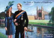 Duke and Duchess of Cambridge postcard