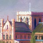 detail of:
Peterborough Cathedral - Evening Light