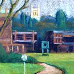detail of:
The M&oslash;ller Tower, Churchill College