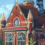detail of:
Homerton College in Summer