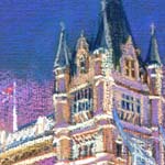 detail of:
The Tower and Tower Bridge at Night