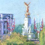 detail of:
Buckingham Palace from St Jamess Park