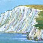 detail of:
View towards Freshwater and Tennyson Down