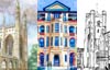 Fitzwilliam Museum
Market Square
Botanic Garden
Old Addenbrookes
Senate House Hill
Watercolours
Pen drawings
Leys School