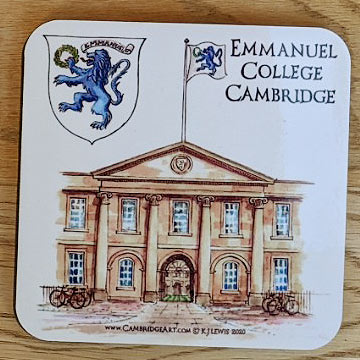 Coaster of Emmanuel College Cambridge