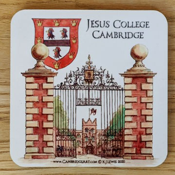 Coaster of Jesus College Cambridge