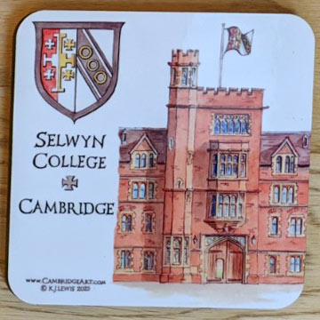 Coaster of Selwyn College Cambridge