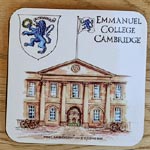 Coaster of Emmanuel College Cambridge