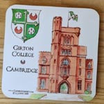 Coaster of Girton College Cambridge