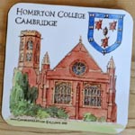 Coaster of Homerton College Cambridge