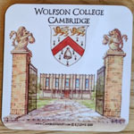 Coaster of Wolfson College, Cambridge