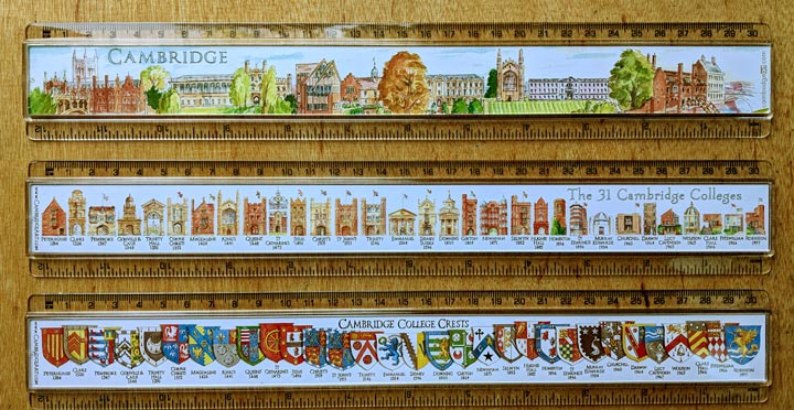 Cambridge 12 inch rulers