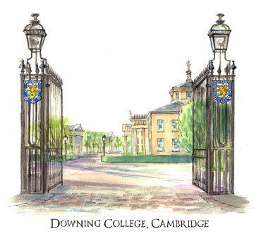 Greeting Card of Downing College Cambridge