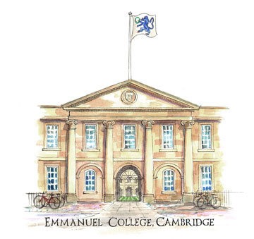 Greeting Card of Emmanuel College Cambridge