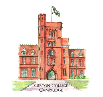 Greeting Card of Girton College Cambridge
