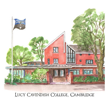 Greeting Card of Lucy Cavendish College Cambridge