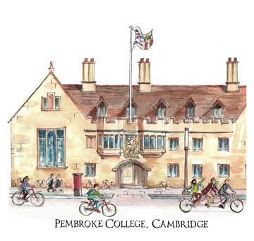 Greeting Card of Pembroke College Cambridge