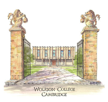 Greeting Card of Wolfson College Cambridge