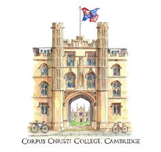 greeting card of Corpus Christi College, Cambridge