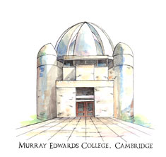 greeting card of Murray Edwards College, Cambridge