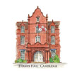 Card of Hughes Hall Cambridge