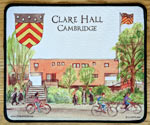 Mouse mat of Clare Hall, Cambridge