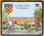 Mouse mat of Clare Hall Cambridge