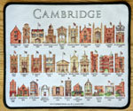 Mouse mat of all the Cambridge colleges