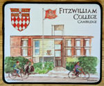 Mouse mat of Fitzwilliam College Cambridge