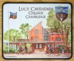 Mouse mat of Lucy Cavendish College Cambridge