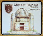 Mouse mat of Murray Edwards College, Cambridge