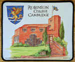 Mouse mat of Robinson College, Cambridge