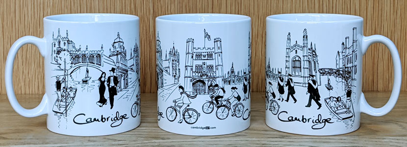 Mug of Cambridge Line drawings