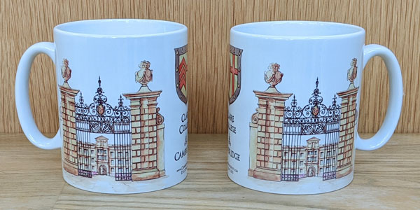 Mug of Clare College Cambridge