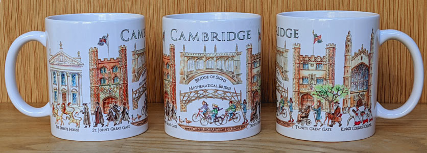 Mug of Cambridge landmarks