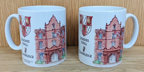 Mug of Hughes Hall Cambridge