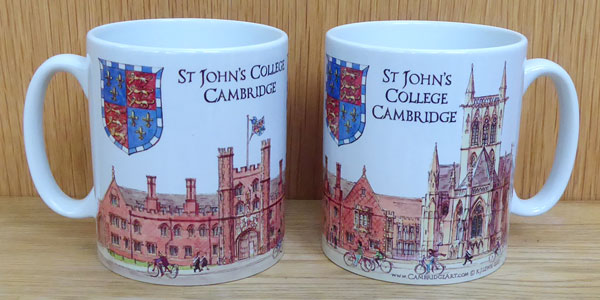 Mug of St John's College Cambridge