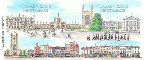 Mug of King's Parade Cambridge