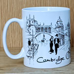 Mug of Cambridge Line drawings